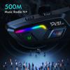 KEBIDUMEI Motorcycle Helmet Headset BT 6.0 500M Half Duplex Intercom Music Sharing IP56 Waterproof 1000mAh With Ambient light