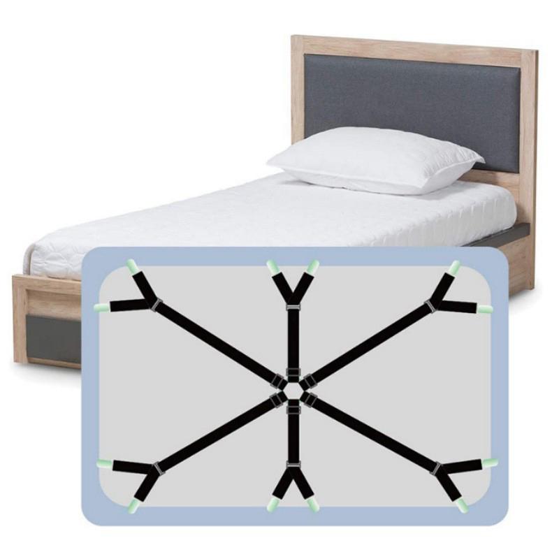 Bed Sheet Holder Straps Adjustable Elastic Band Fitted Bed Sheet Holder Fasteners Suspenders Clip Suit