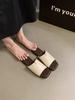 Slippers women wear 2024 new Korean version of fairy beach soft flat one-word sandals when they go out in summer