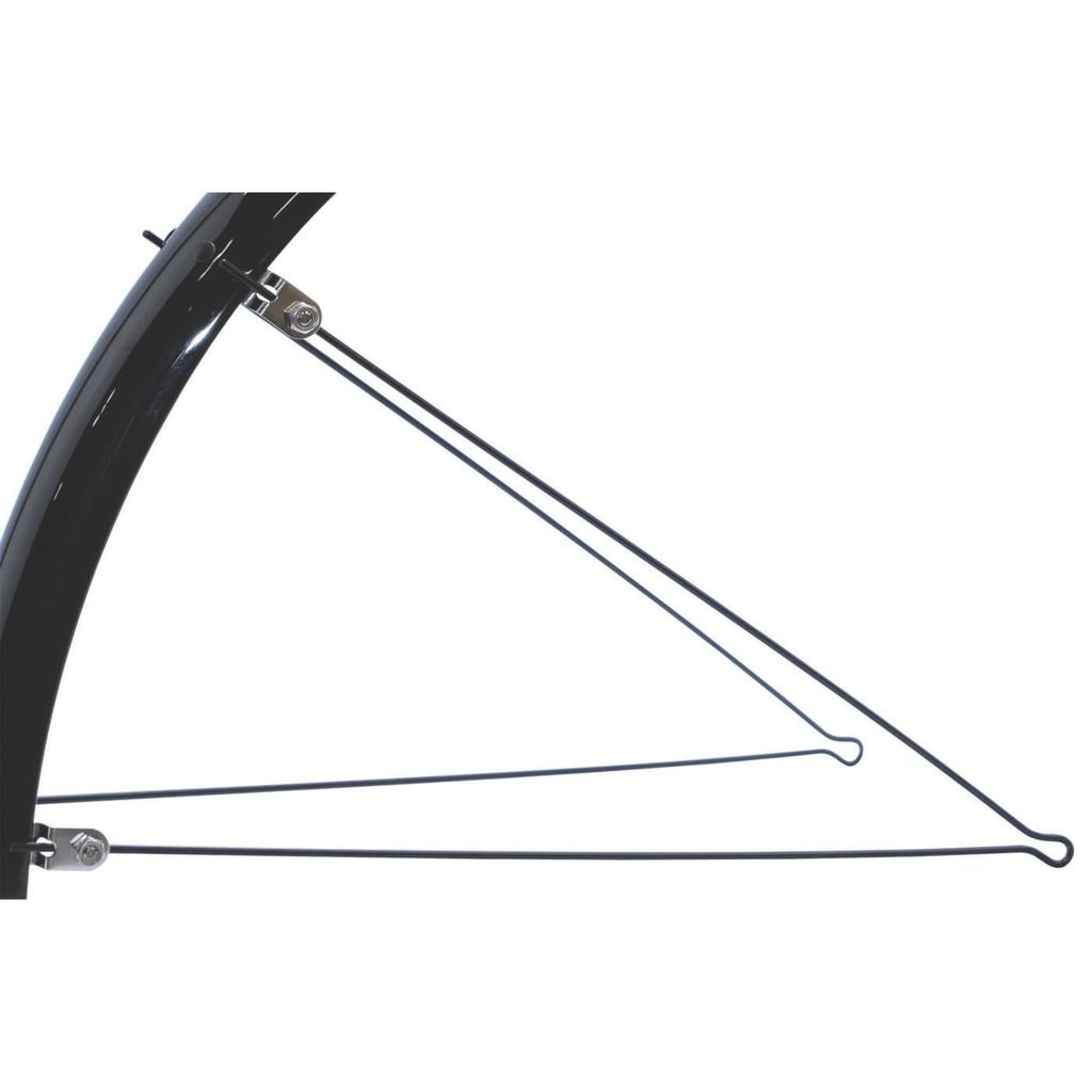 RITEWAY MSV Double Stays for Cross Bike Full Fenders, 400mm, Set of 2, Black