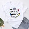 Cute I'm Here for the Snacks Tops Women Clothing Summer Short Sleeve Female T-shirt Casual Tops Y2k Streetwear