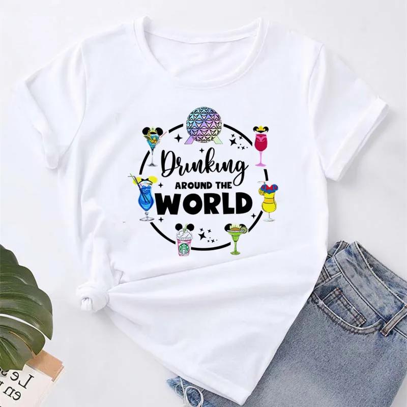 Cute I'm Here for the Snacks Tops Women Clothing Summer Short Sleeve Female T-shirt Casual Tops Y2k Streetwear