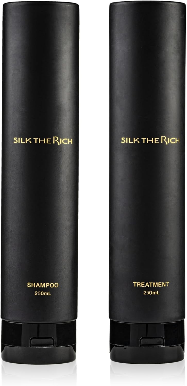 

Silk the Rich Black Шампунь и Кондиционер Повреждение Кожи Головы Аминокислоты Любимый для Кожи Головы от Mikuru SILK THE RICH 250 мл Каждый Набор Салонное Качество Уход, Уход,