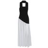 Summer new color matching women's sexy banquet dress fashion tube top slim off-the-shoulder dress