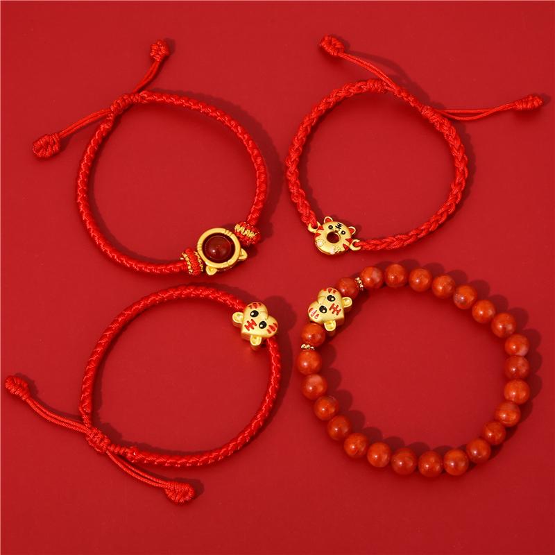 2pcs/Bag Zinc Alloy Metal Tiger Heart Beads Charms For Bracelet Making DIY Jewelry Accessories