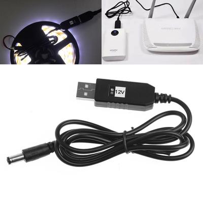 Câble adaptateur convertisseur élévateur USB DC 5V à DC 12V 2.1x5.5mm mâle pour routeur