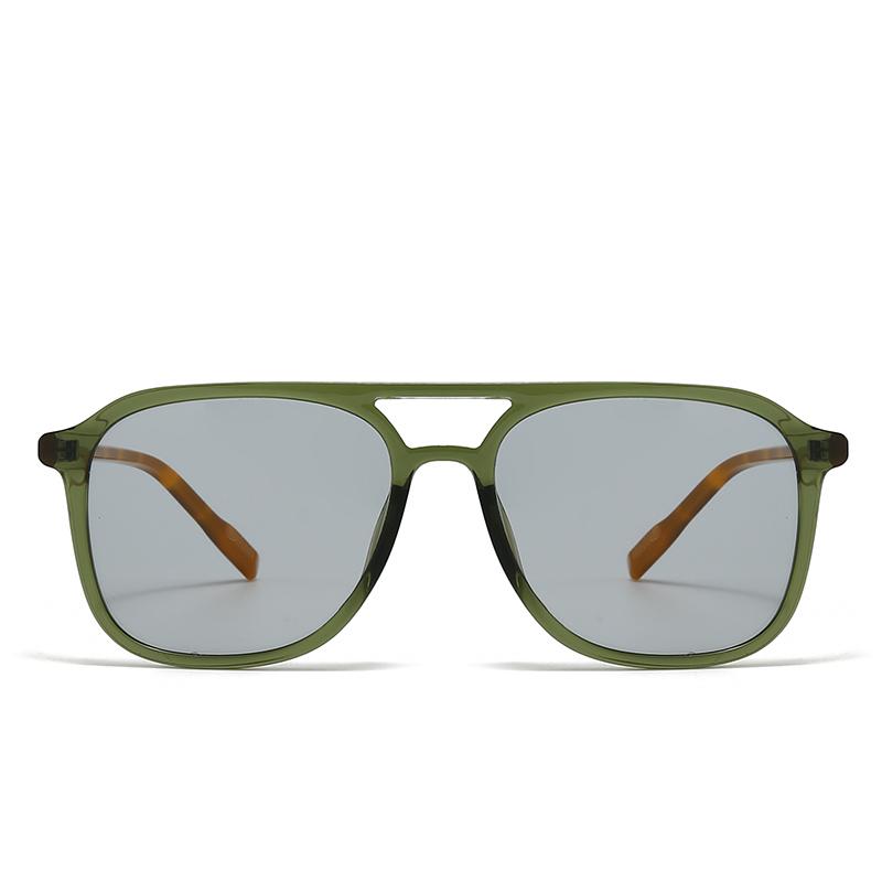  Export New Modern Retro Square Double Bridge Sunglasses Ins Style Street Style Sunglasses 22006