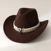 Neue Herzförmige Cowboykopf-Accessoires Cowboyhut Filzhut Neuer Outdoor-Hut für Herren und Damen Ritterhut