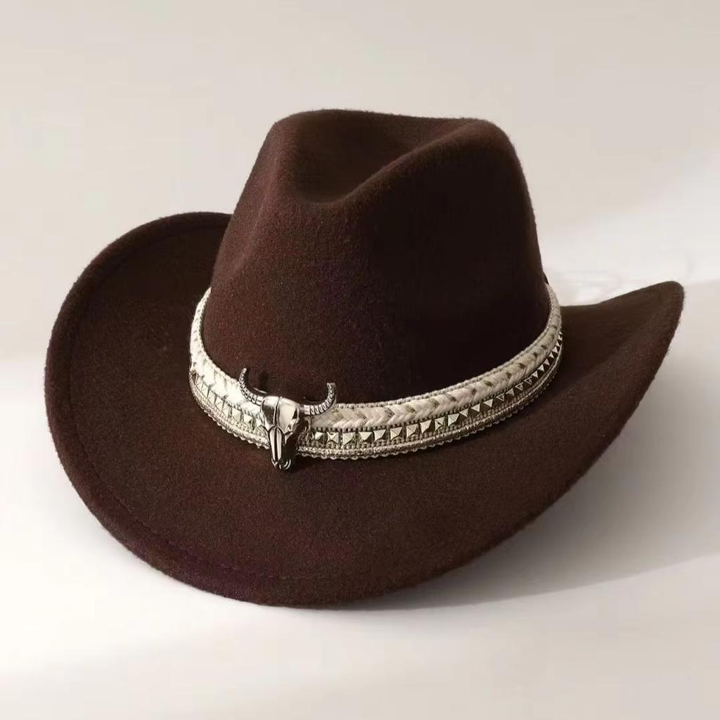 Neue Herzförmige Cowboykopf-Accessoires Cowboyhut Filzhut Neuer Outdoor-Hut für Herren und Damen Ritterhut