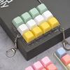 Emotional Pastel Keycap Keyring Key Holder Key Ring Clicker