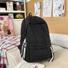 Lingge Car Stitching Backpack, College Style New Japanese Style Bag, Backpack, Lightweight and Large Capacity Casual Backpack