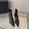 Bottes pour femmes toutes saisons à talon haut et bout pointu, mode, durables, confortables à porter au quotidien, matériau durable de bonne qualité