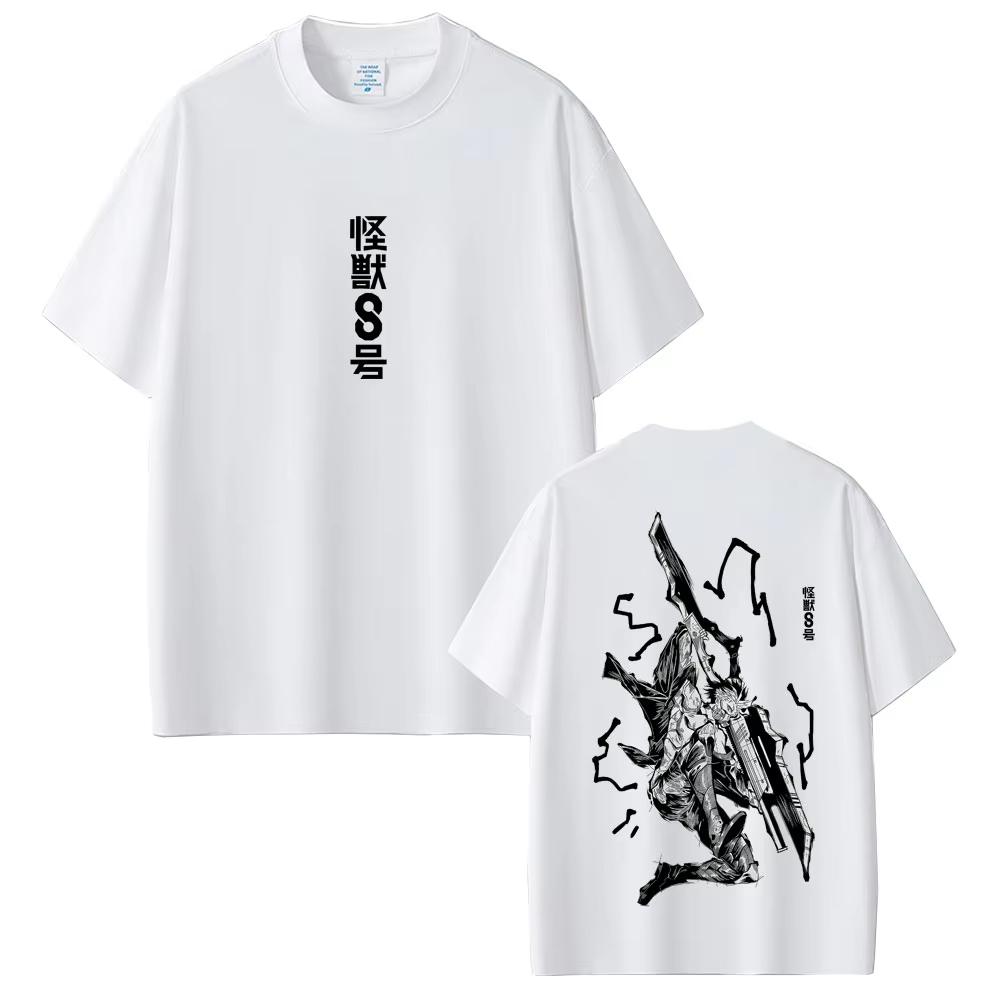 Anime Kaiju No 8 Gen Narumi Graphic T-shirts Men's Women Fashion Oversized Crewneck T-shirts Men Casual Vintage Cotton T Shirts