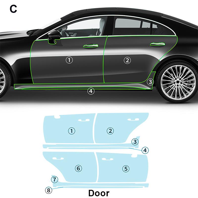 Mercedes-Benz CLS C257 Invisible Paint Protection Film - Scratch-Resistant & Gloss Enhancing