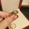 Malaysia Vietnam Sand Gold Ring Men And Women Gold-Plated Gypsy Stars Open Sand Surface Couple Ring