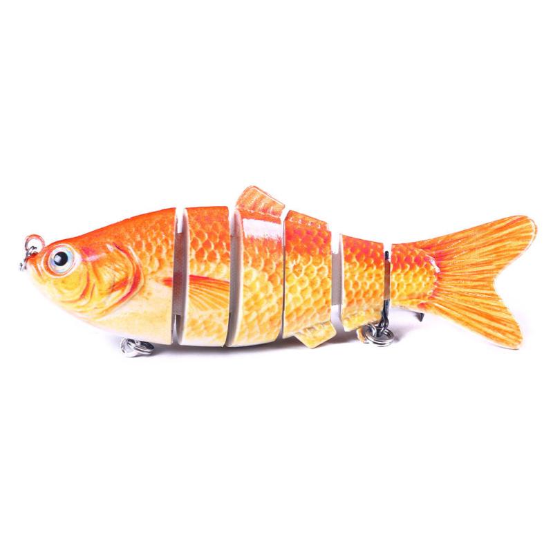 10cm/18g Esca da Pesca 12 Colori Multi-Segmenti Articolata Bionica Esca Artificiale Wobbler Affondanti Pesca