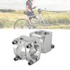 25.4*38 Aluminum Alloy Mountain Bike Short Handlebar Fixed Stem Cycling Accessory(Black)