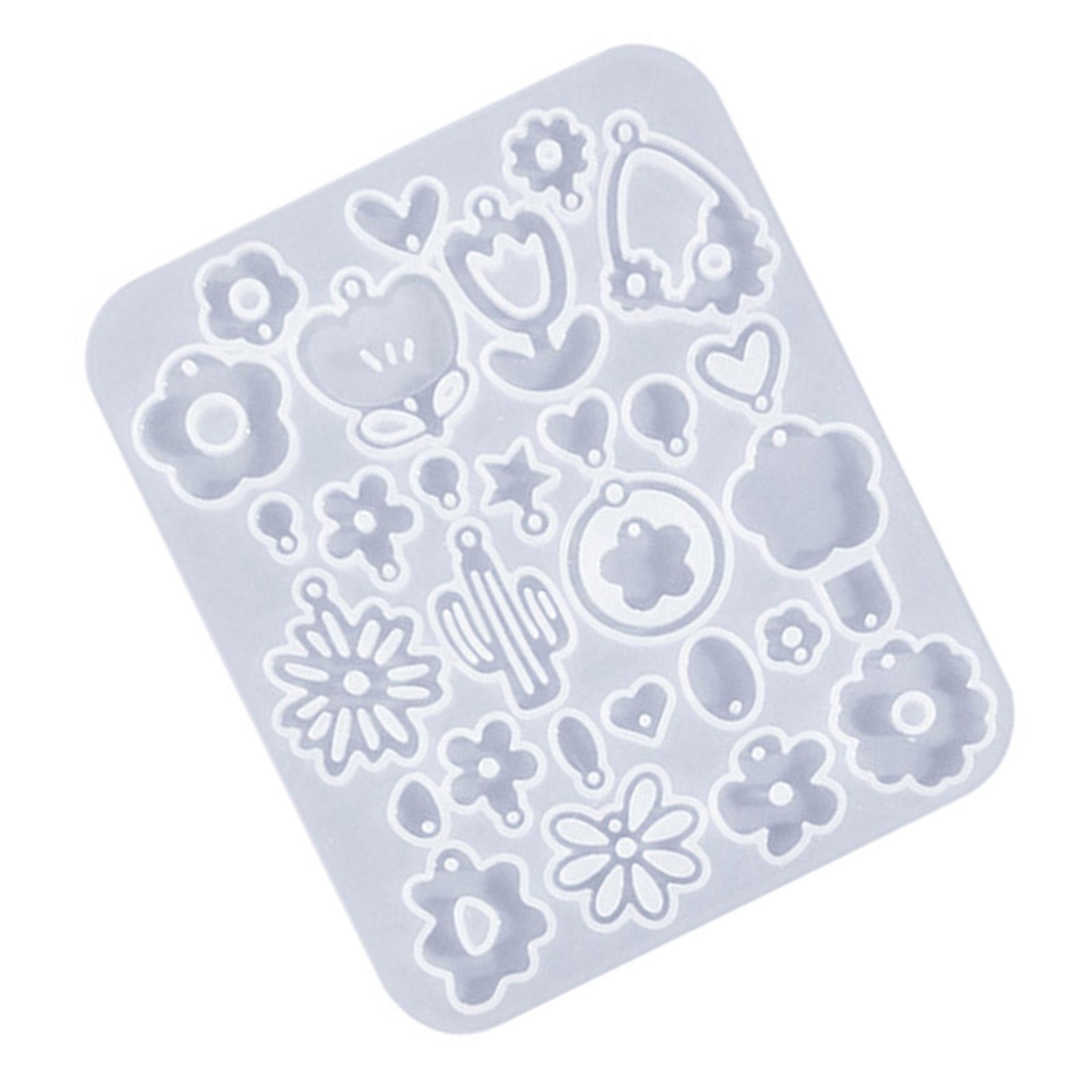 

Серьги Эпоксидная форма Инструменты/Форма для серег в форме цветка Ручная работа Подвеска для ушей Силиконовые формы для любителей рукоделия T4