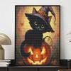Halloween Black Cat Pumpkin Diamond Painting Mosaic Art Kit Handmade DIY Home Decoration