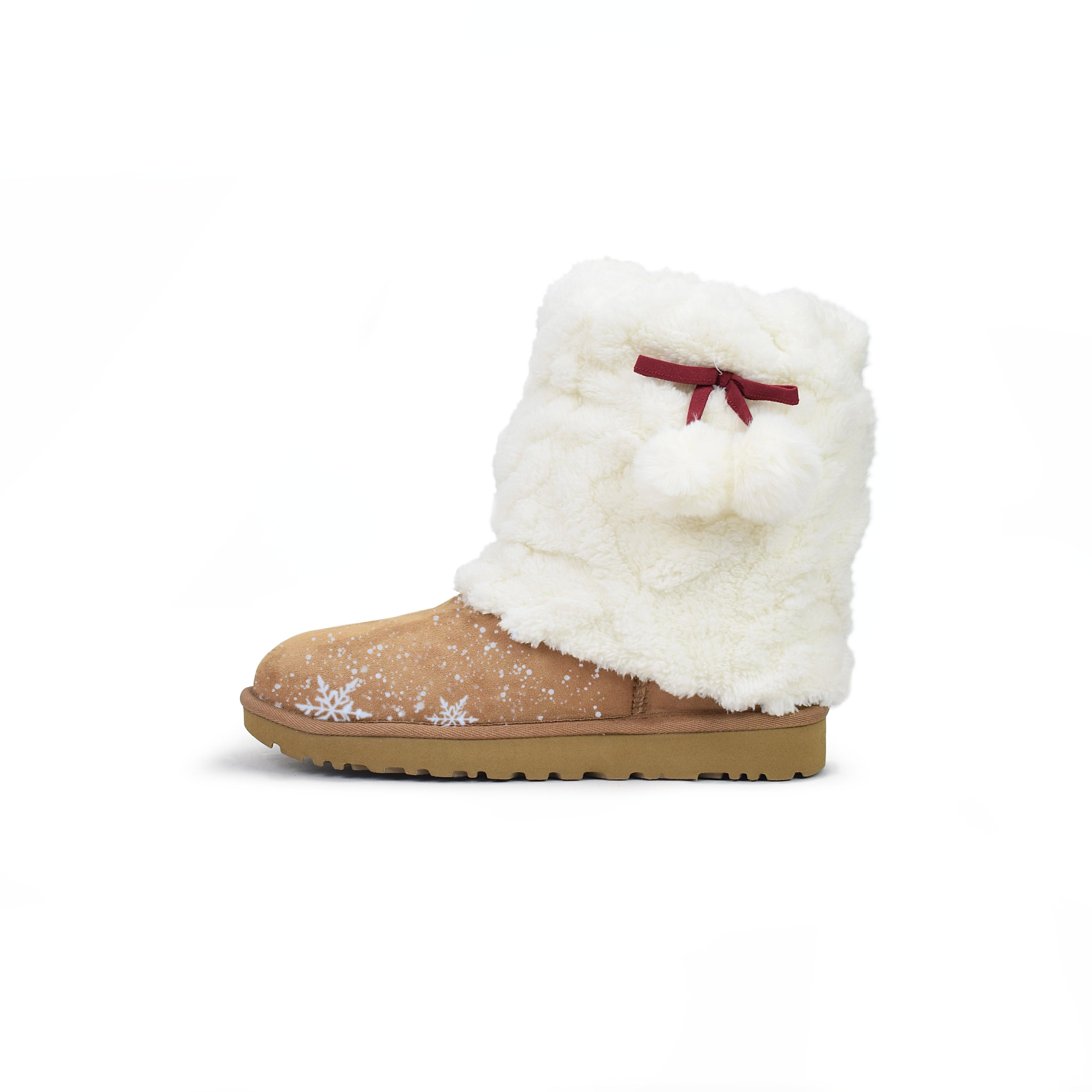 UGG CLASSIC MINI Sheepskin Short Snow Boots Women s Chestnut 1016222-CHE(Team462-) 39