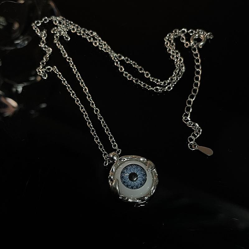 Devil'S Eye Necklace Blue Eyes Advanced Niche Design Cold Wind Clavicle Chain Female Personality