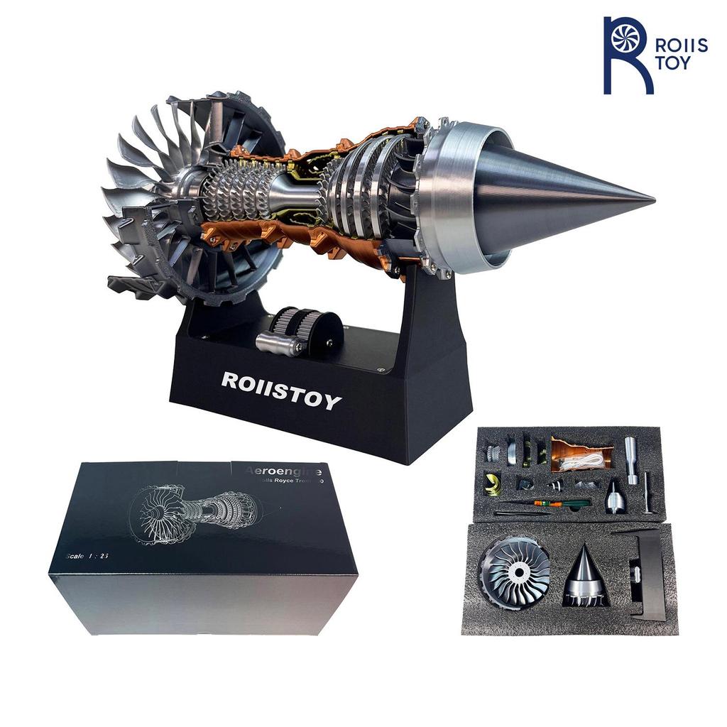 Rolls-Royce Turbofan Jet Engine Model Kit for Science Experiments & Fighter Jet Startup