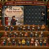 Weihnachtsgeschenk für Kinder 2026 Berufskarriere Adventskalender, 24-Tage Countdown-Box mit täglichen Mini-Berufs-Schlüsselanhänger-Figuren, Helfer der Gemeinschaft