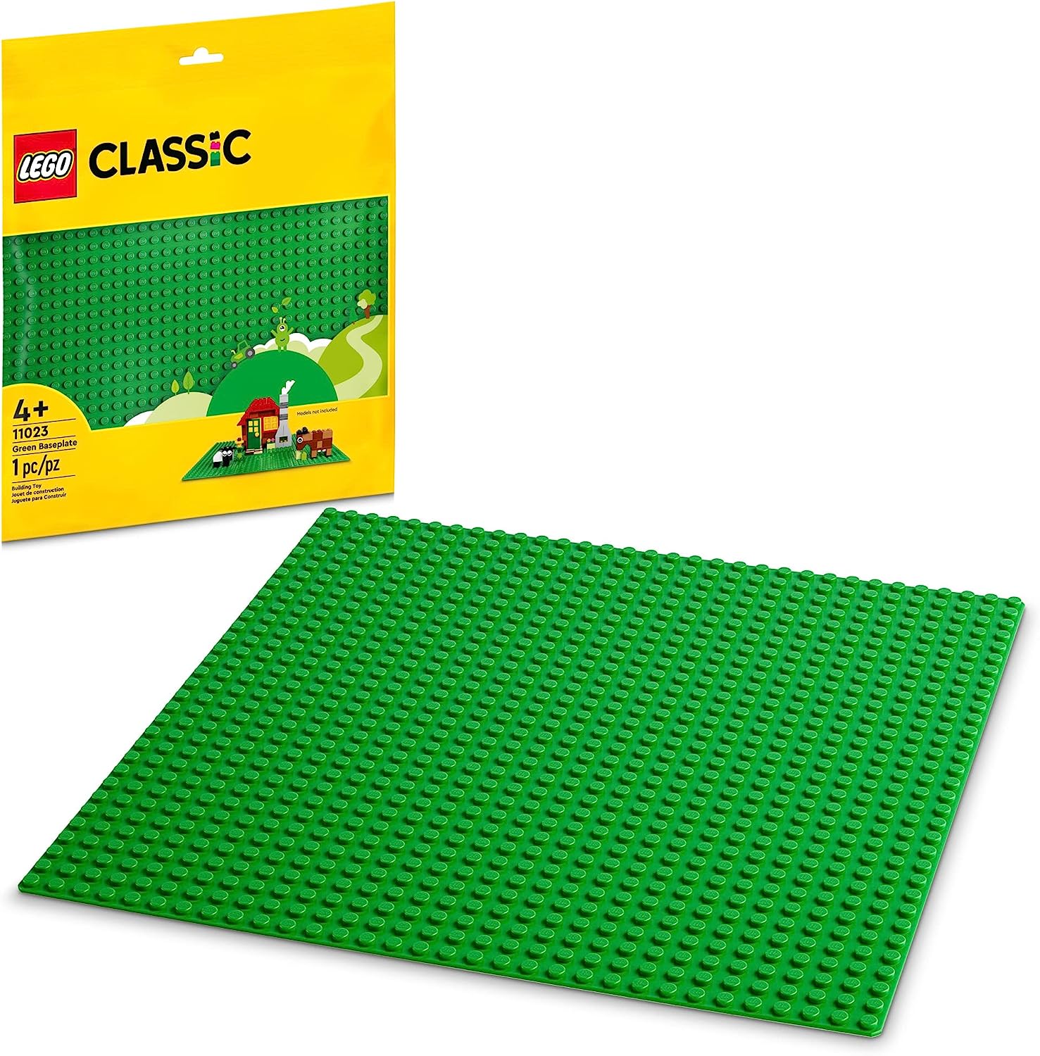 

LEGO Classic Green Baseplate 11023 Набор строительных игрушек для детей дошкольного возраста, мальчиков и девочек в возрасте от 4 лет и старше (1 шт.)