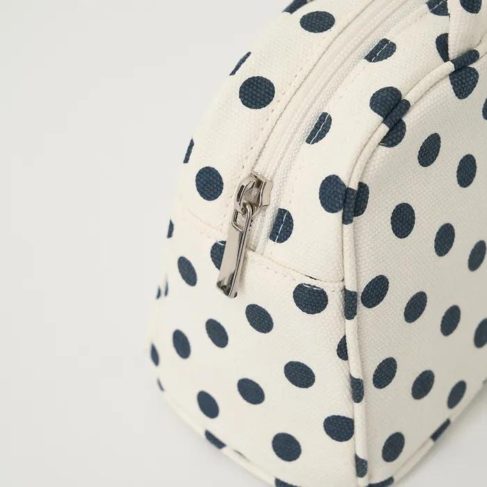 Polka vita bag / white