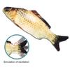 Flopping Fish Cat Toy Rechargeable Soft Stuffed Fish Interactive Chew Toy Realistic Fish Cat