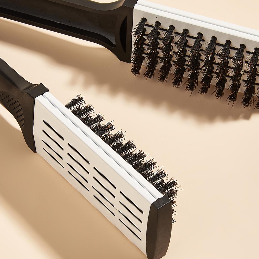 Hairdressing Straightener Hairbrush Anti-Static Professional Hair Brush Multifunctional Double Sided Brush Barber Styling Tools