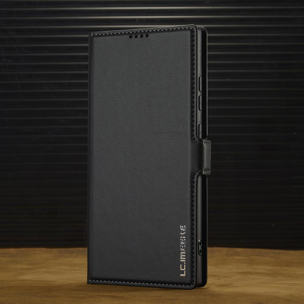 LuxuryLeather Business Phone Case for Samsung Galaxy S26 Ultra S25Ultra S24ultra Flip Cover Card Cases Carcasa