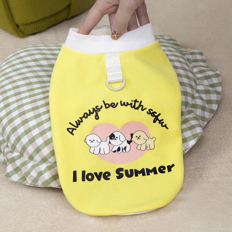 Pet cat vest dog clothes spring and autumn summer new thin