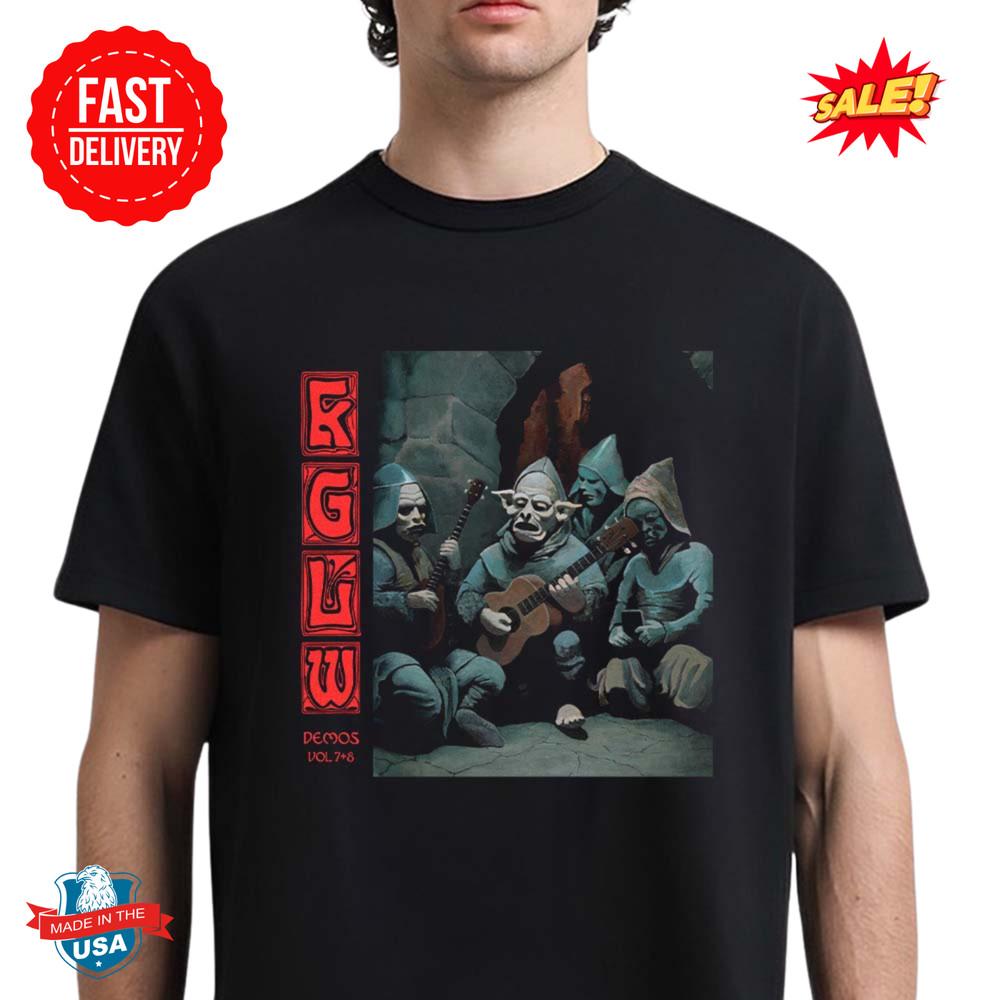 King Gizzard And The Lizard Wizard Demos Vol 7+8 Cover Art T-Shirt M