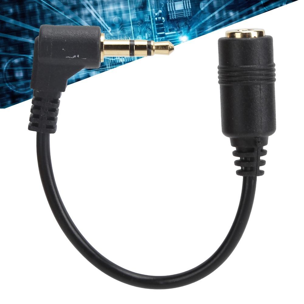 3-Pin 3,5mm Stecker auf Buchse 90 Grad Winkel Kabel Plug & Play Audiokabel für Audiogeräte