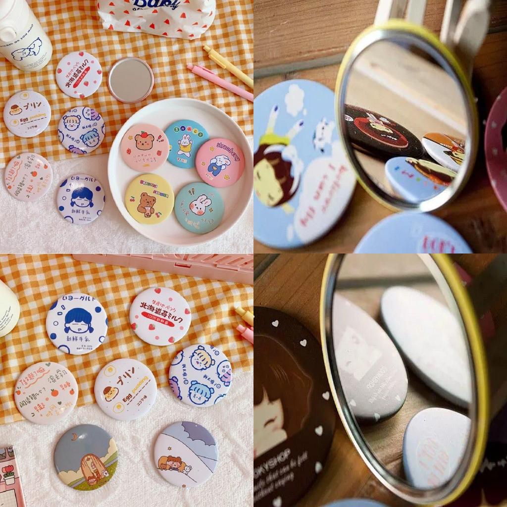 Fashion Mini Makeup Mirror Pocket Compact Cosmetic Vanity Girls Mirror