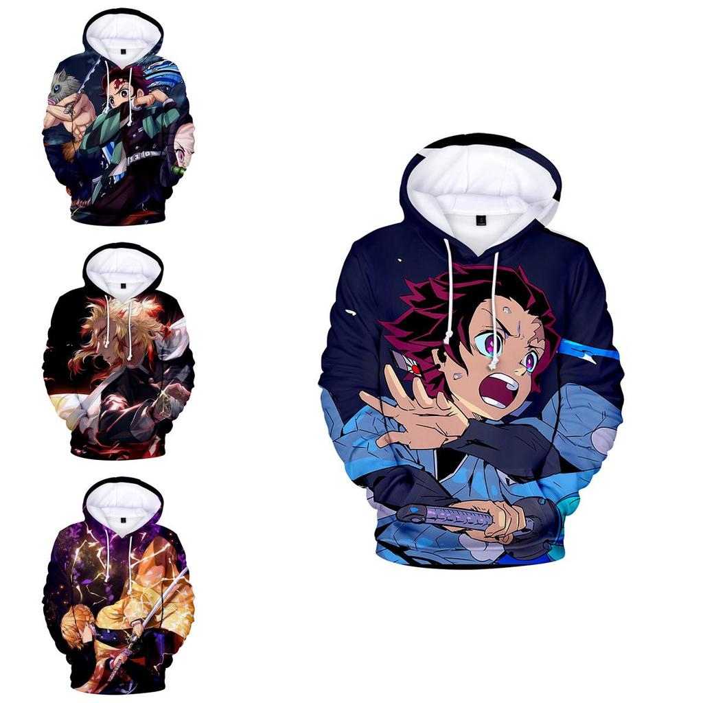 Vibrant Demon Slayer Kimetsu No Yaiba 3d Printed Hoodie Sweatshirt For Casual Wear