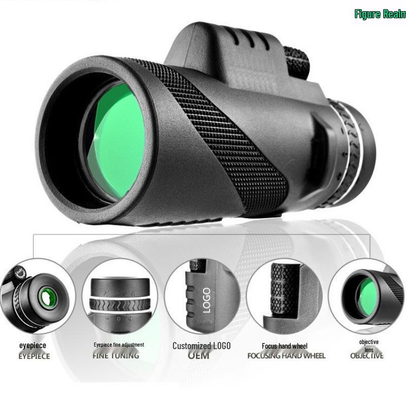 High-Definition Monocular Telescope with Night Vision for Outdoor and Mobile Photography