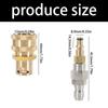 Quick Release Connect Adapter for High Pressure Washer 9mm Hose Universal Compatibility Leak Proof Seal Copper Design