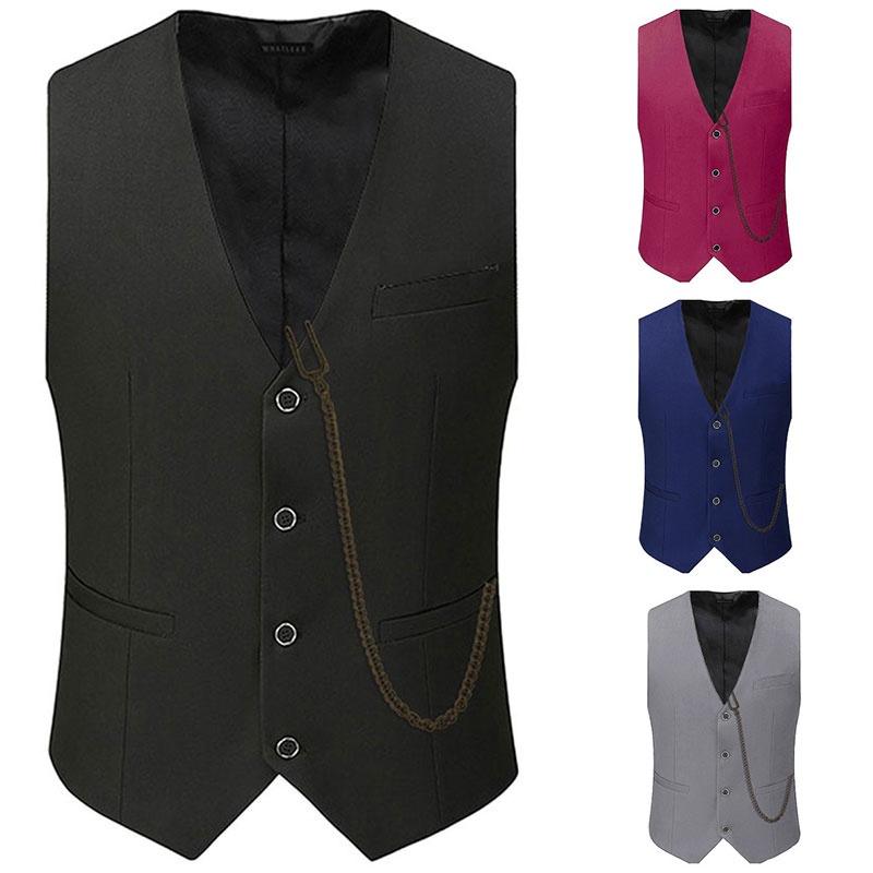The Great Gatsby Waistcoat Slim Fitting Outfit Groomsman Outfit Breasted Single