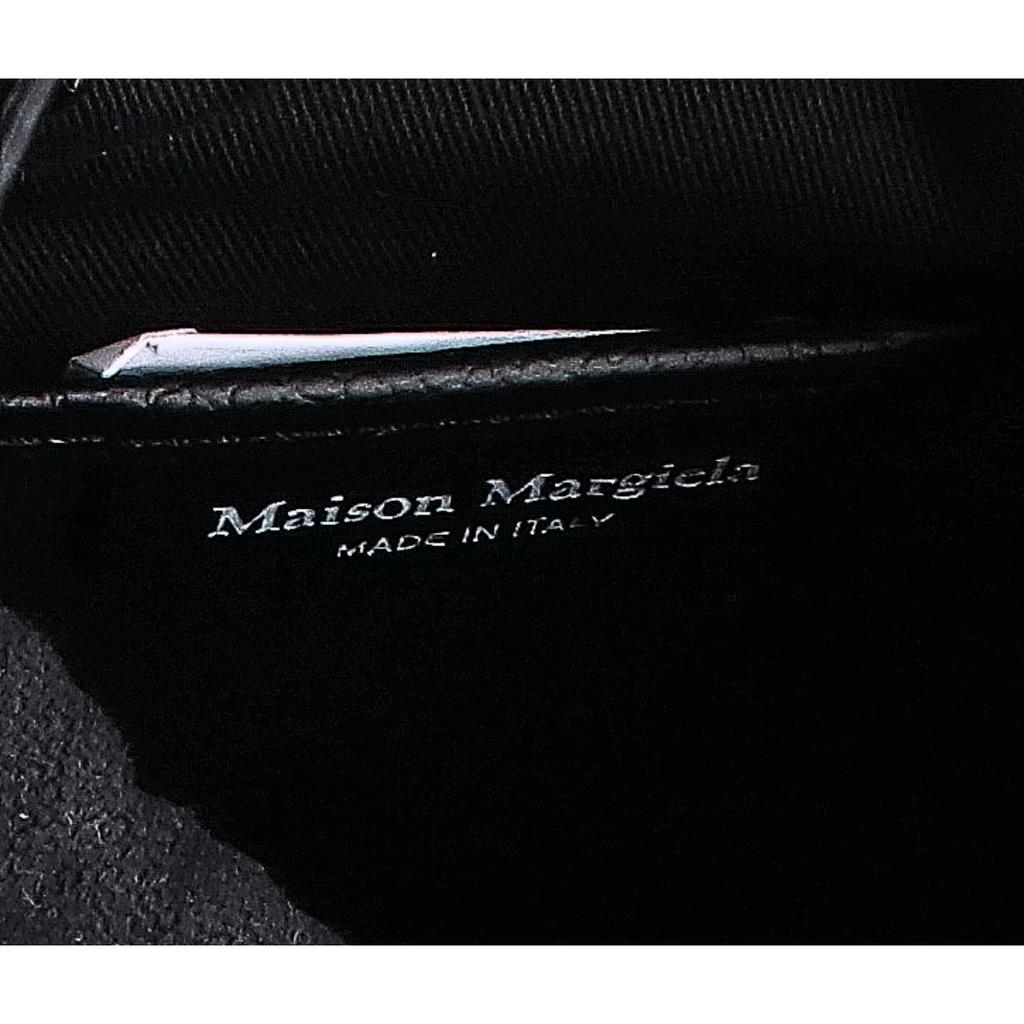 Maison Margiela S61WG0035 5AC Bucket Bag Grainy Leather 2-Way Handbag Shoulder bag blackUsed