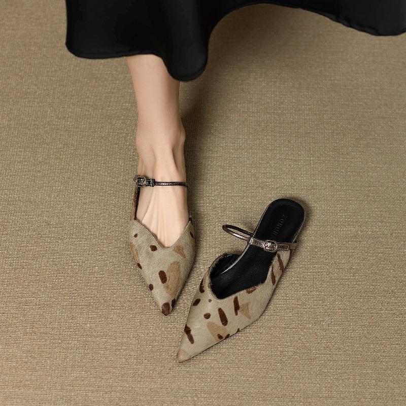 Fashion 2025 NEW Women Shoes Pointed Toe Flats Slippers Sexy New Sandals Elegant 2025 Summer Party Shoes Fashion Woman Shoes