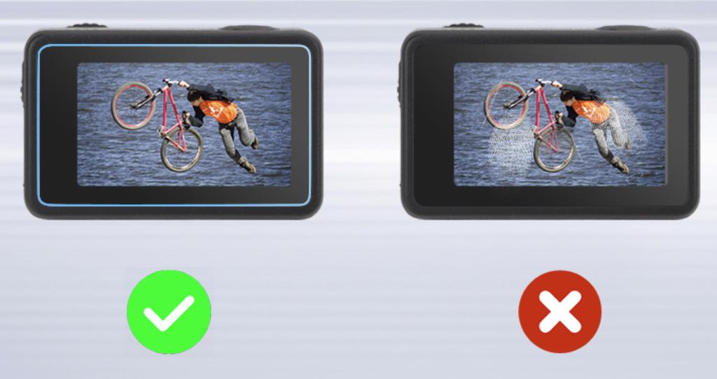 Tempered Glass for Lens and Screen for DJI Osmo Action 4 - 3 Pcs