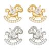 Elegant Horse Shaped Ear Clip Attachment For FreeClip 1 2 Earbuds Enhancer Coppers Zircons Embellishment