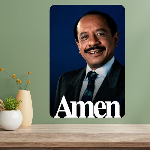 Amen Classic TV Show Metal Poster Sign 20x30cm（7.8x11.8inch）