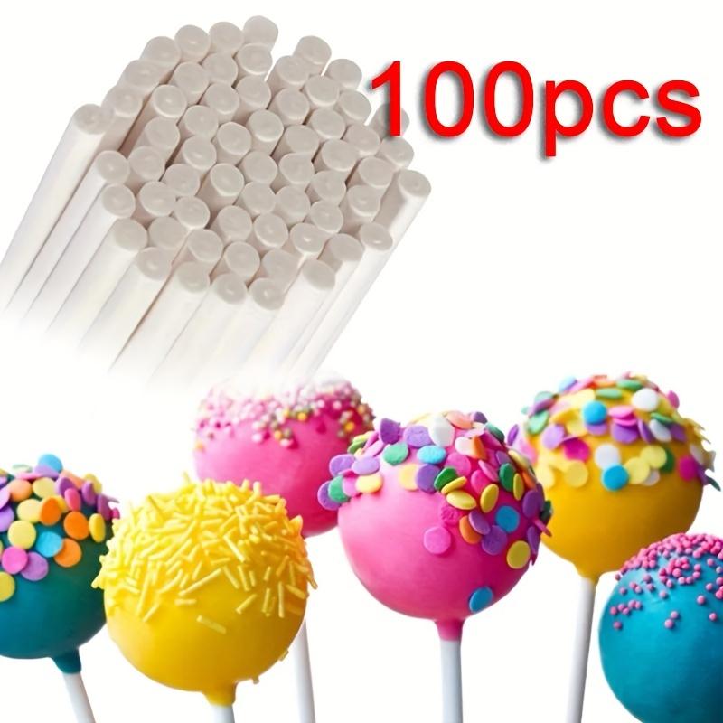 Chocolate White Acrylic Lollipop Stick Great Reusable Candy Dessert Bakeware Kitchen Dining Bar Home Garden