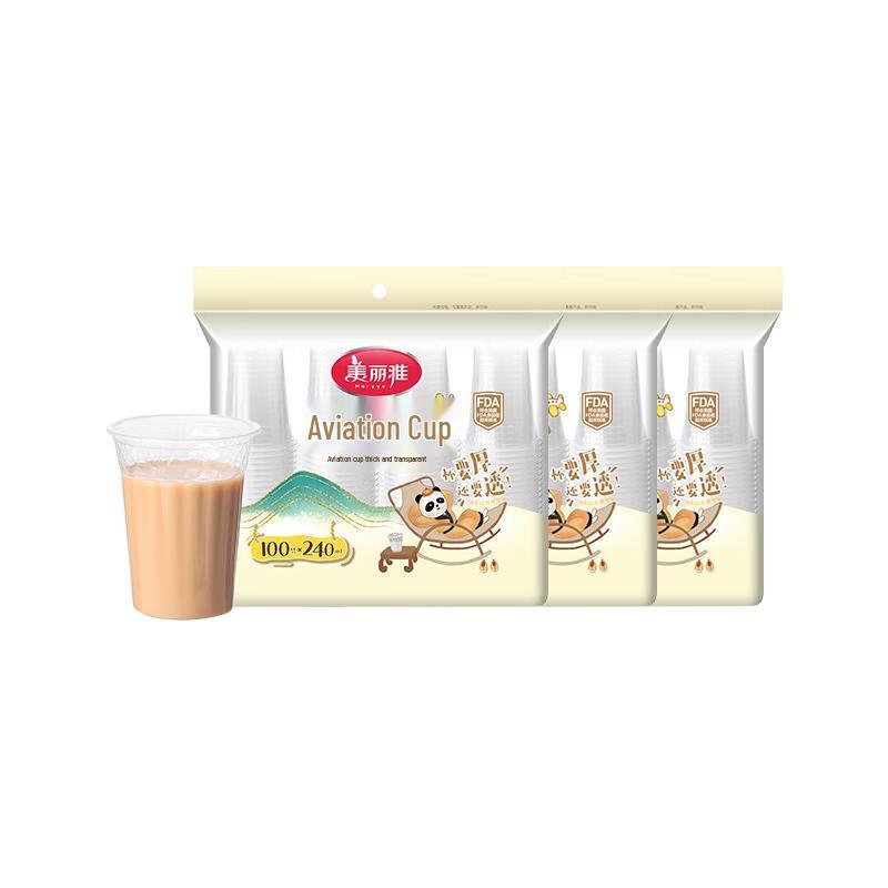 

Meiliya 240ml Disposable Plastic Cups - 300 Count