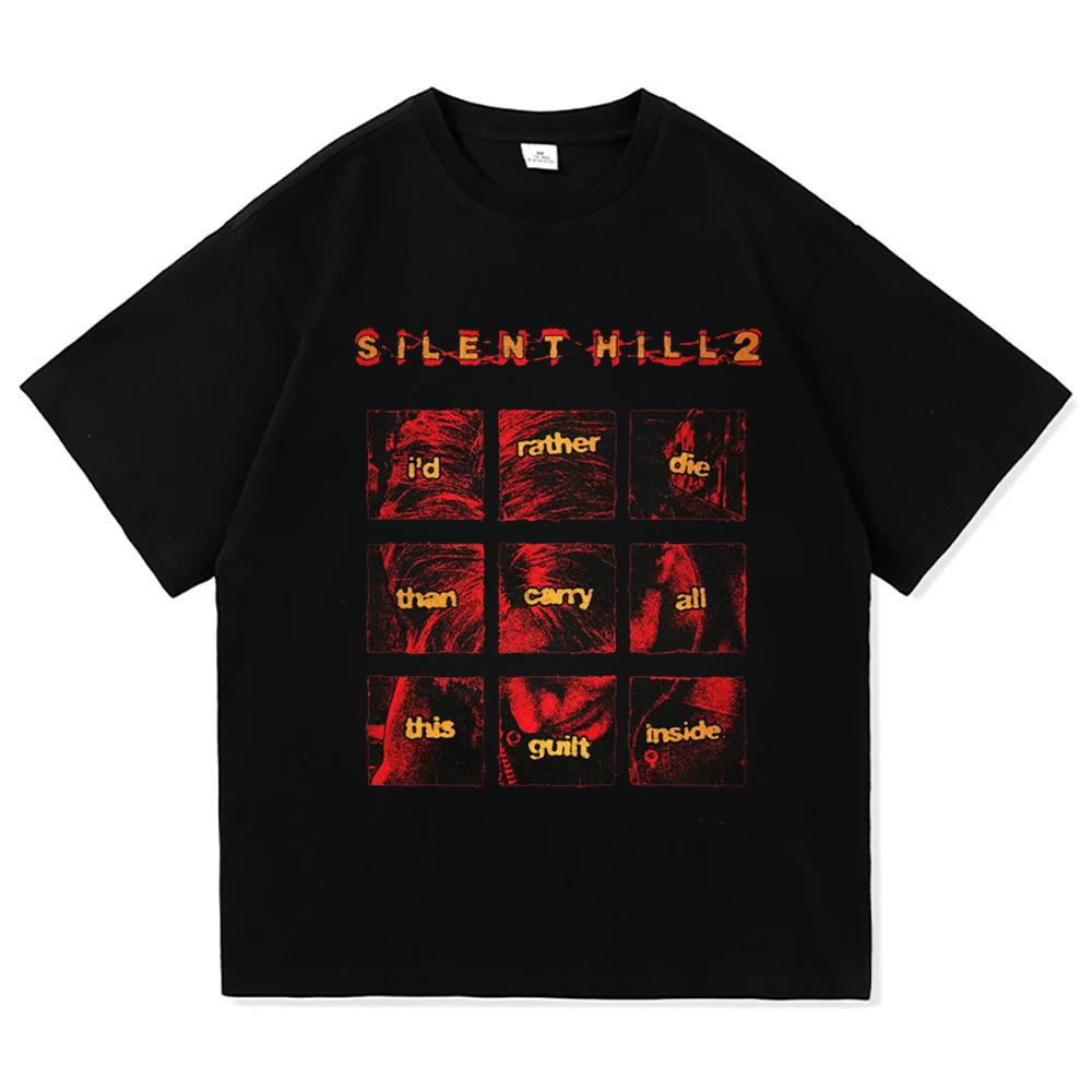 Мужские футболки с круглым вырезом Silent Hill с Пирамидоголовым, новинка, футболки, хлопковые топы, забавные футболки с коротким рукавом S