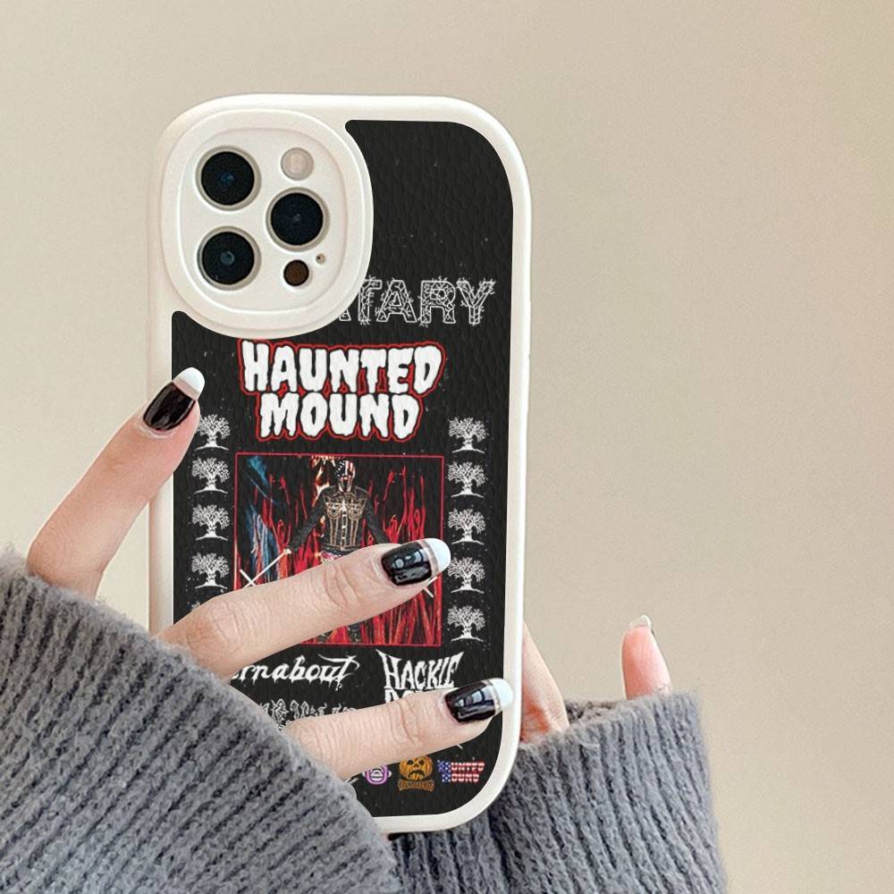 

Sematary Haunted Leather Phone Case For IPhone 16 15 14 13 11 12 Pro Max Mini Plus Back Cover iPhone 14 plus