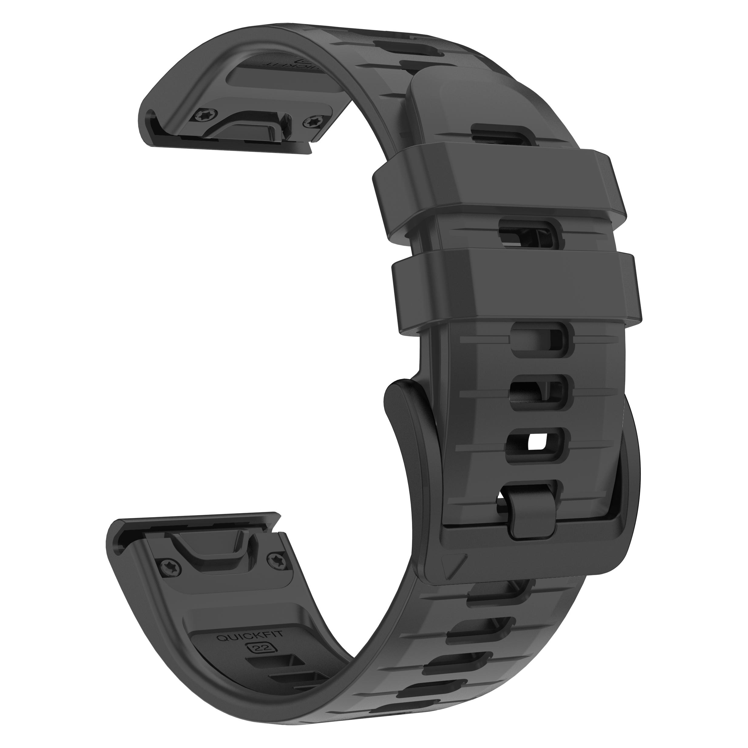 

Ремешок для часов Garmin Quatix 8 Pro 51 мм 47 мм/Tactix DELTA/D2 Mach 2/Instinct 3/Enduro 3/Mk2 Mk1 Sport силиконовый ремешок 22 мм 26 мм QuickFit 22mm
